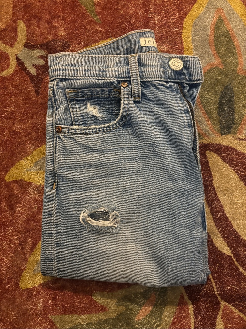 Like New, Size 25, Joie Weslyn Light Blue Distressed Women's Jeans